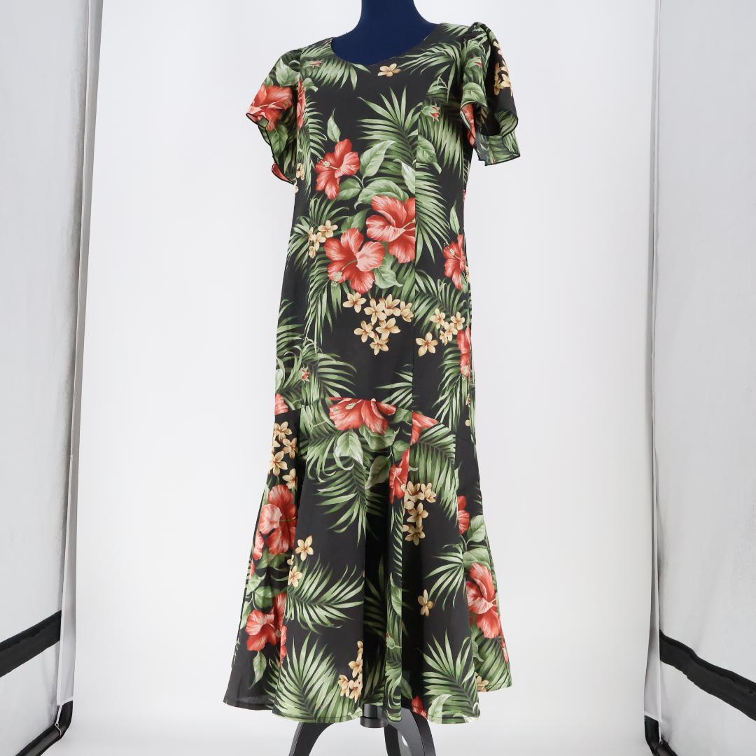 【美品 タグ付きフラダンス用衣装】ブラック Maunaloa マウナロア