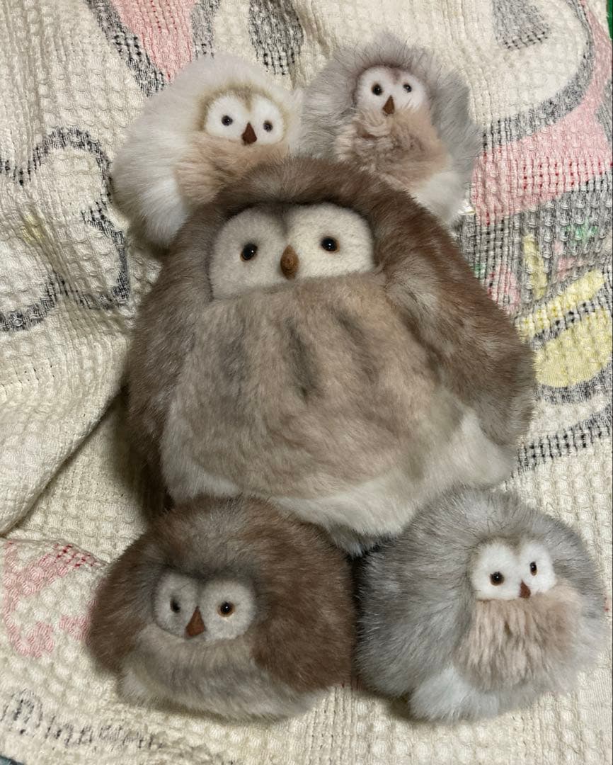 モンスイユ　ルイーズ　ふくろう　ぬいぐるみ　5コセット　バラ売り不可