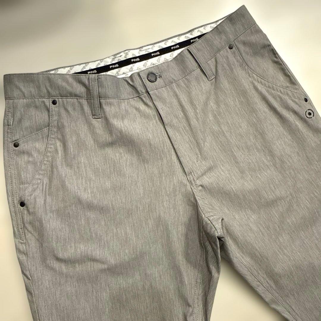 ping ピン　メンズ　4way ストレッチ　ロング　パンツ　LL ライトグレー
