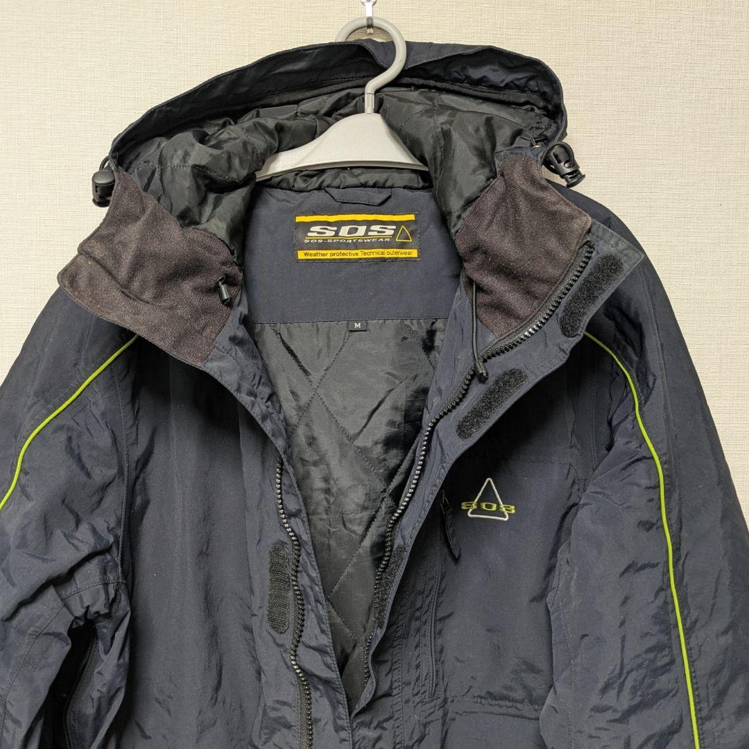 【定価15万円位】SOS スキーウェア スノボ メンズ Mサイズ 上下セット 紺