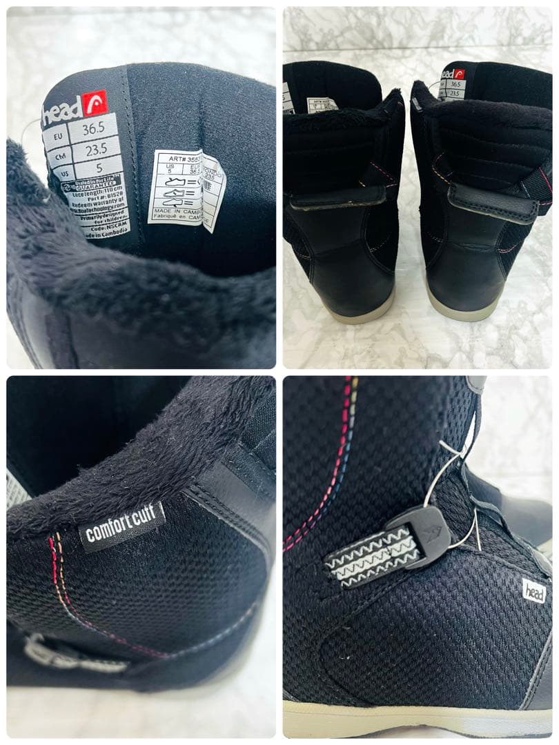 【美品】 HEAD レディース スノーボード ブーツ 23.5 BOA 初心者