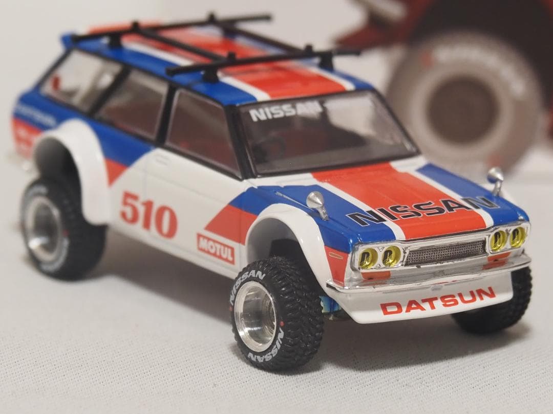 ミニカー MINIGT Kaido House Datsun 510 Wagon 4x4