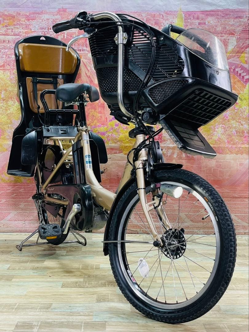 ZK3698 電動自転車 ブリヂストン アンジェリーノ 子供乗せ 20インチ