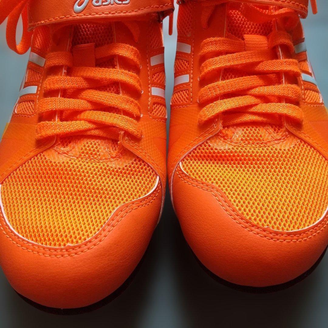 asics スパイク　オレンジTTP526 HEATFLAT FR 7 25cm