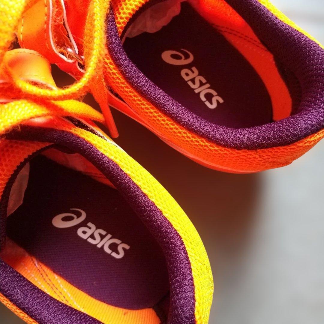 asics スパイク　オレンジTTP526 HEATFLAT FR 7 25cm