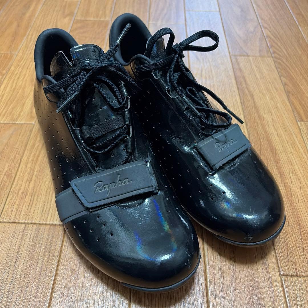 Rapha ブラック ロードバイクシューズ