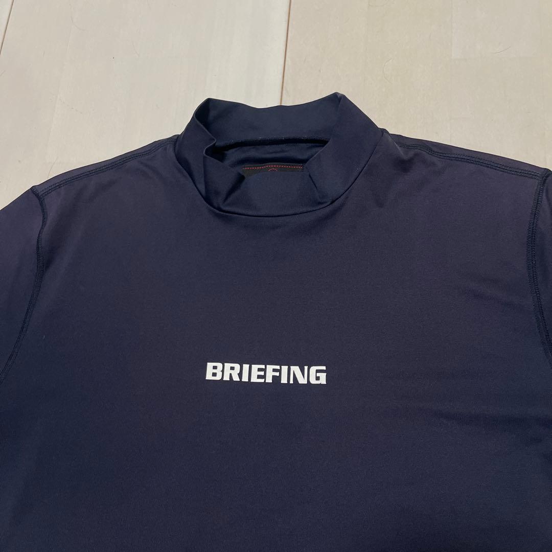BRIEFING TOUR HIGHNECK SHIRTSネイビーXLサイズ