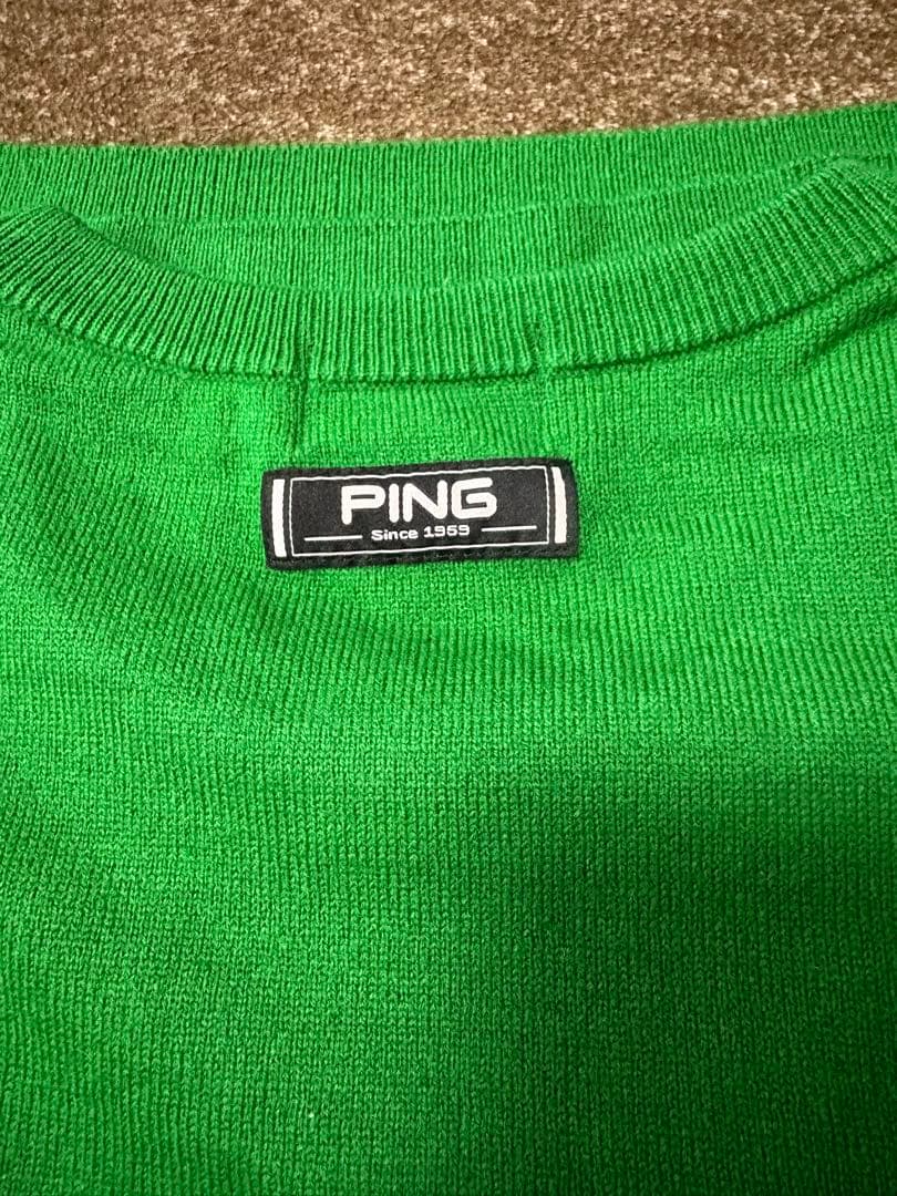 PING グリーン セーター【薄手】Lサイズ