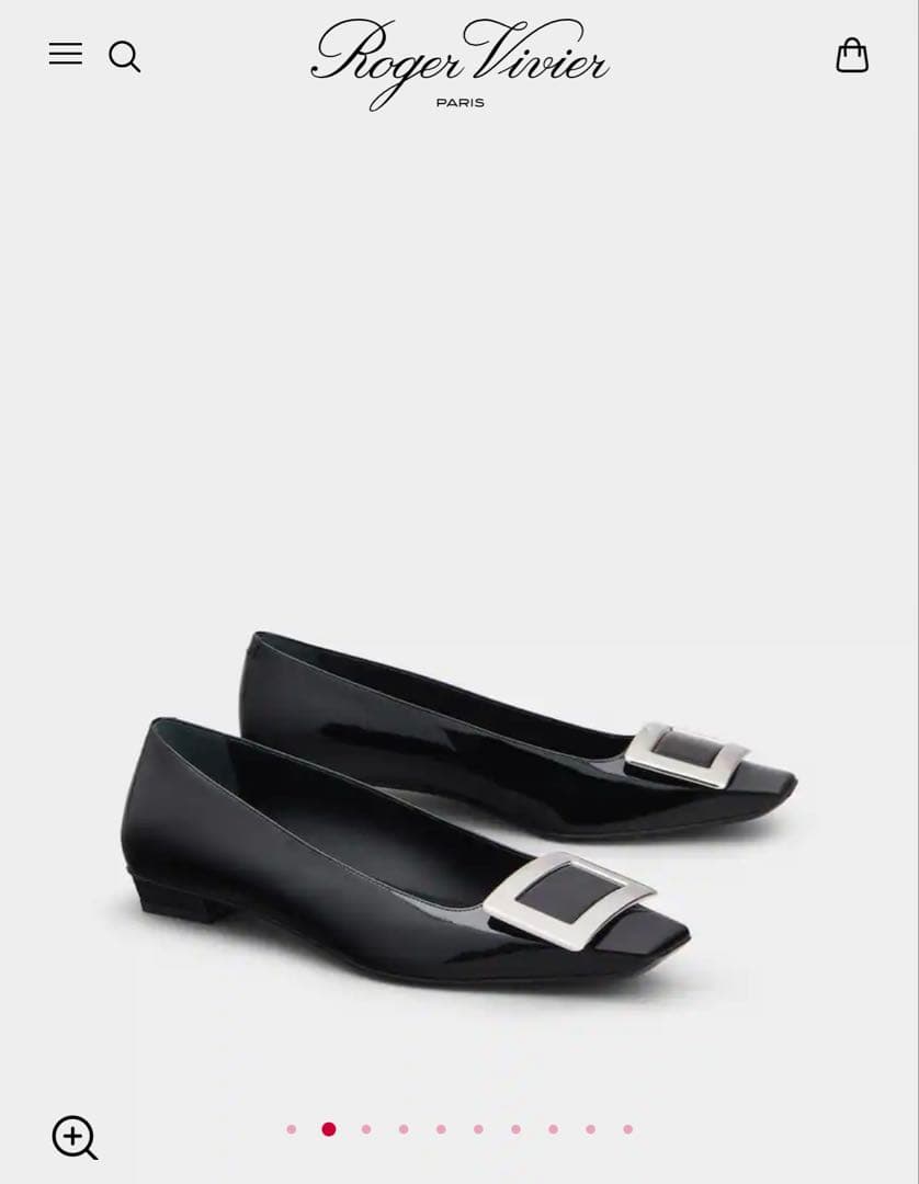 Roger vivier パテントレザー バレリーナ