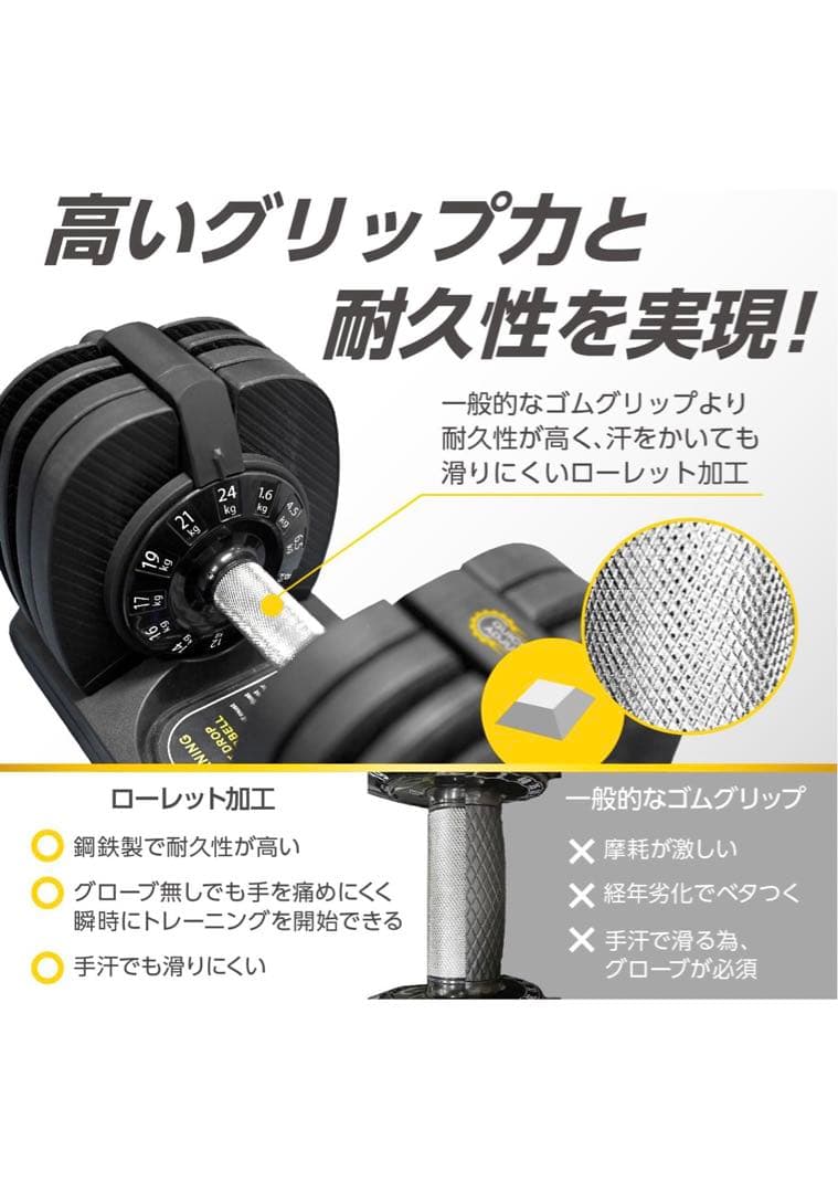 Bodytech 可変式ダンベル 24kg アジャスタブルダンベル