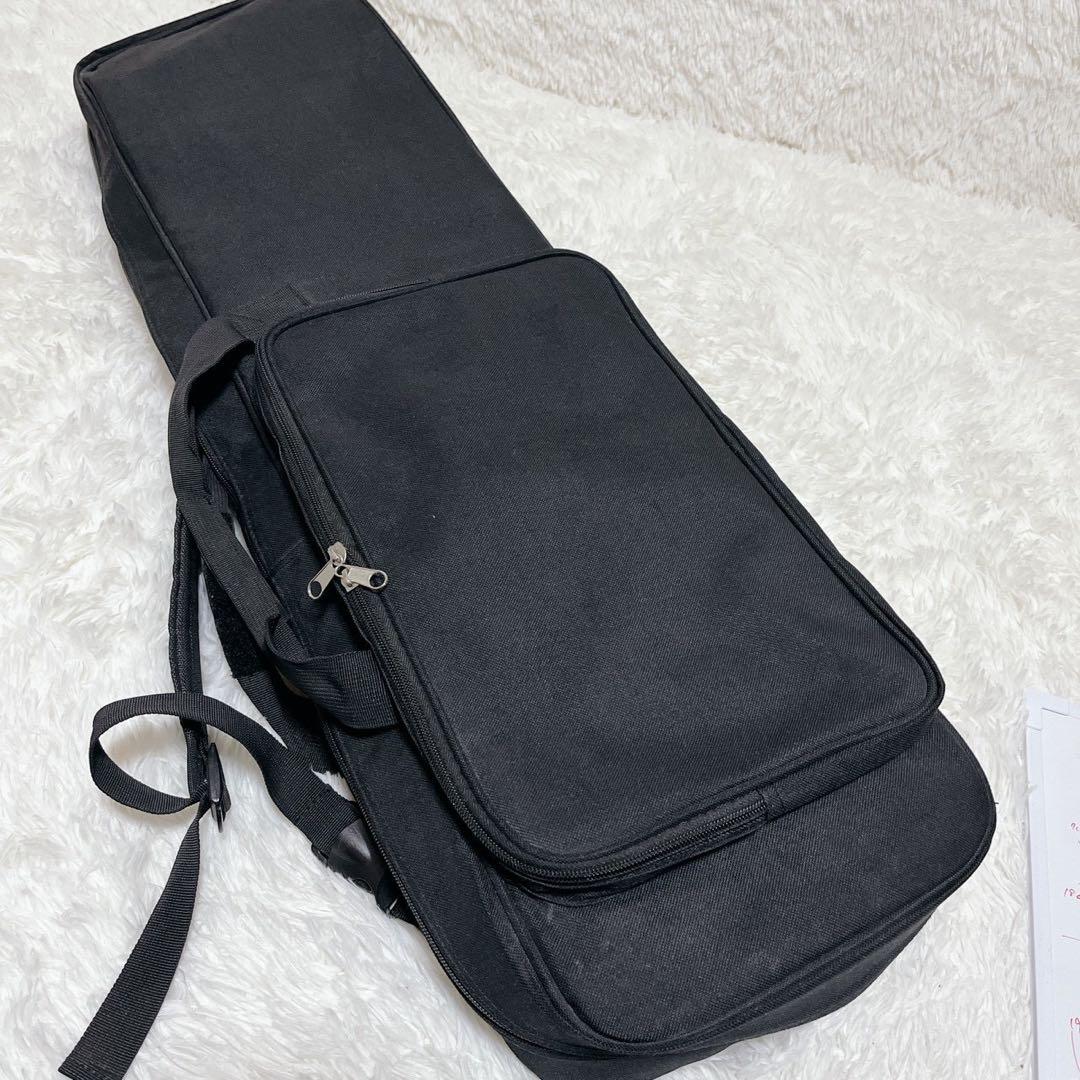 【美品】沖縄三線 本皮 強化張り 二重張り ソフトケース、弦セット、爪付き