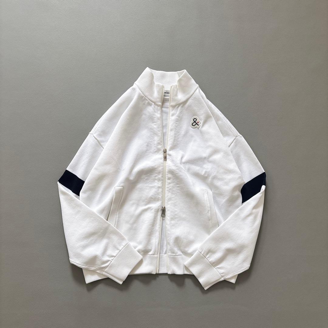 美品 アンパスィ レディース ゴルフ 軽量 ニット ブルゾン M ジャケット