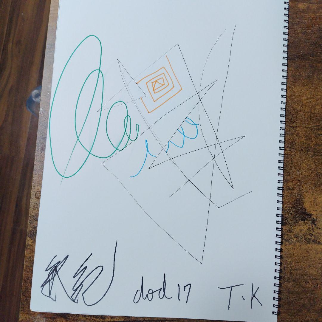 抽象画 T.K. サイン入り dod 17