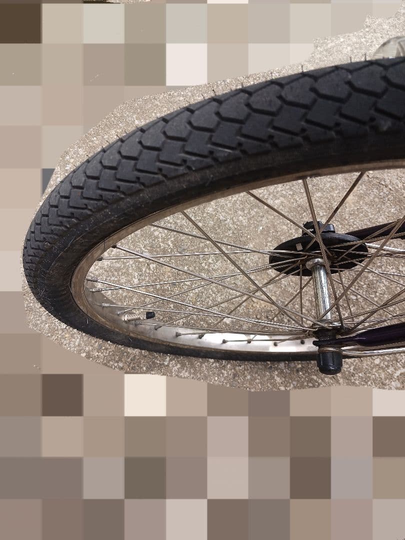 子供乗せ電動自転車 チャイルドシート付き 紫色
