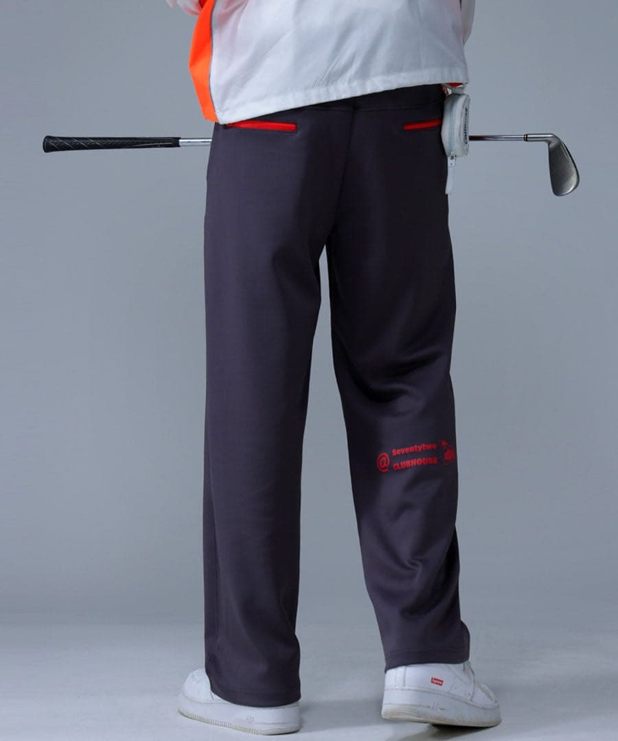 美品＊ANTIQUA GOLF × STCH＊ジップポケット ロゴ入りパンツ