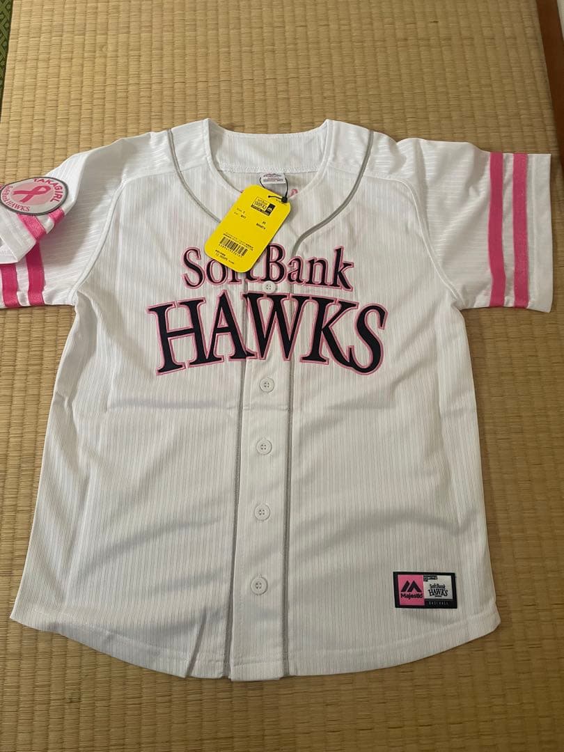 ソフトバンクホークス レプリカユニ ピンクリボン 今宮健太 s