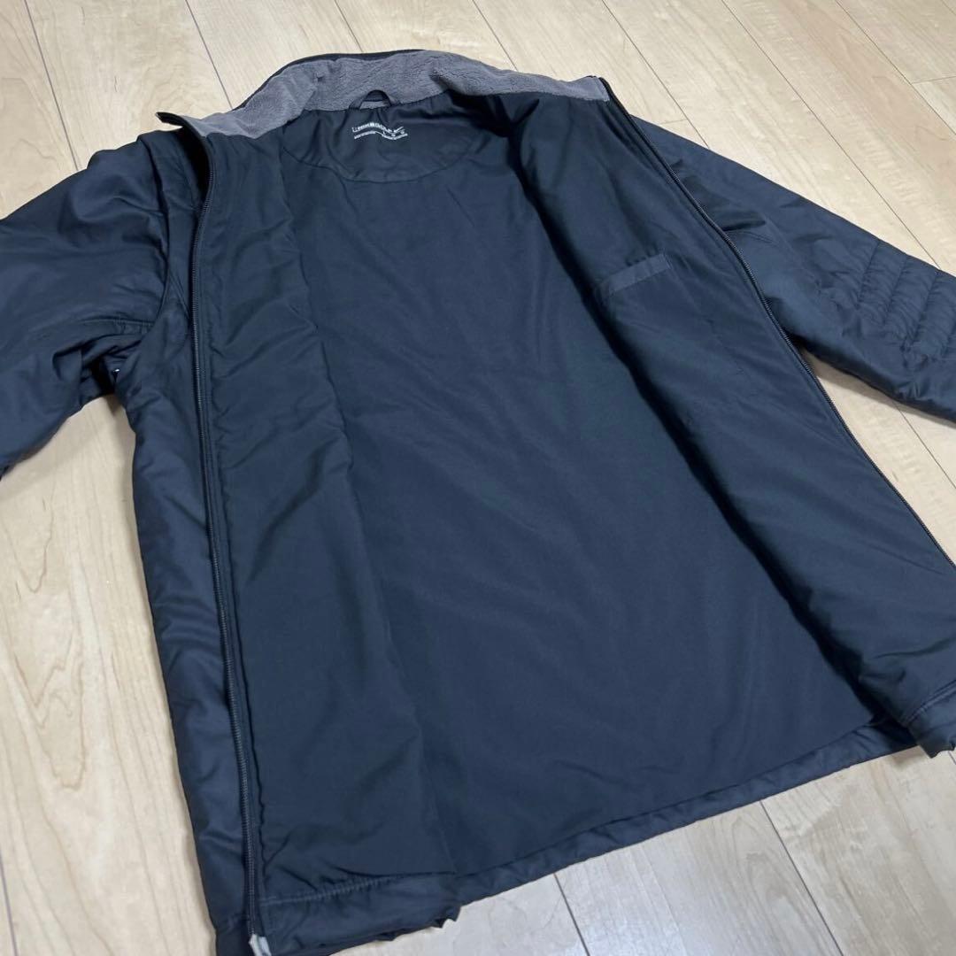 美品　ナイキゴルフ　2way 中綿 ジャケット　ベストL 黒　ダブルジップ