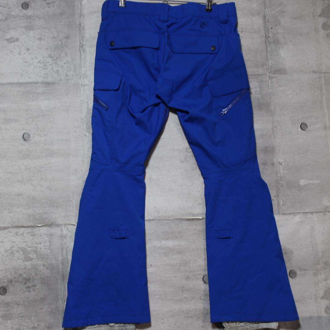 【極美品 高撥水 ストレッチ】カーゴスリム【L】BURTON スノーパンツ 青