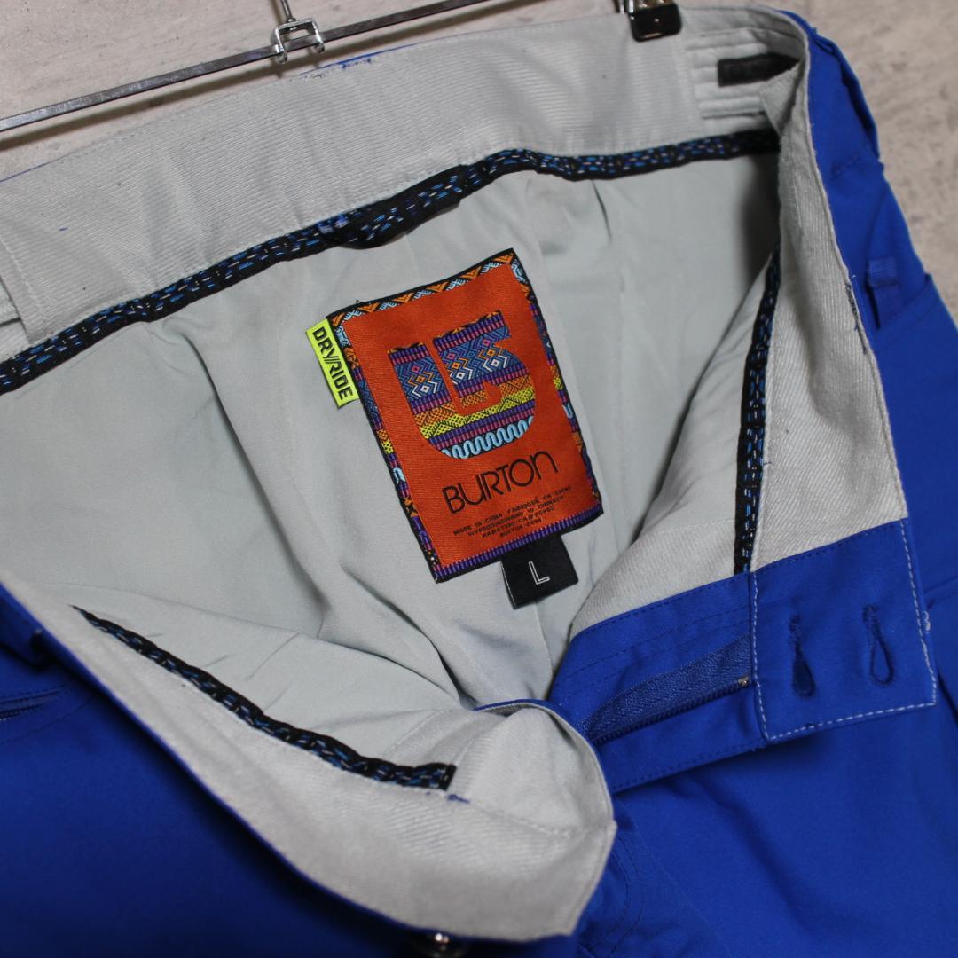 【極美品 高撥水 ストレッチ】カーゴスリム【L】BURTON スノーパンツ 青