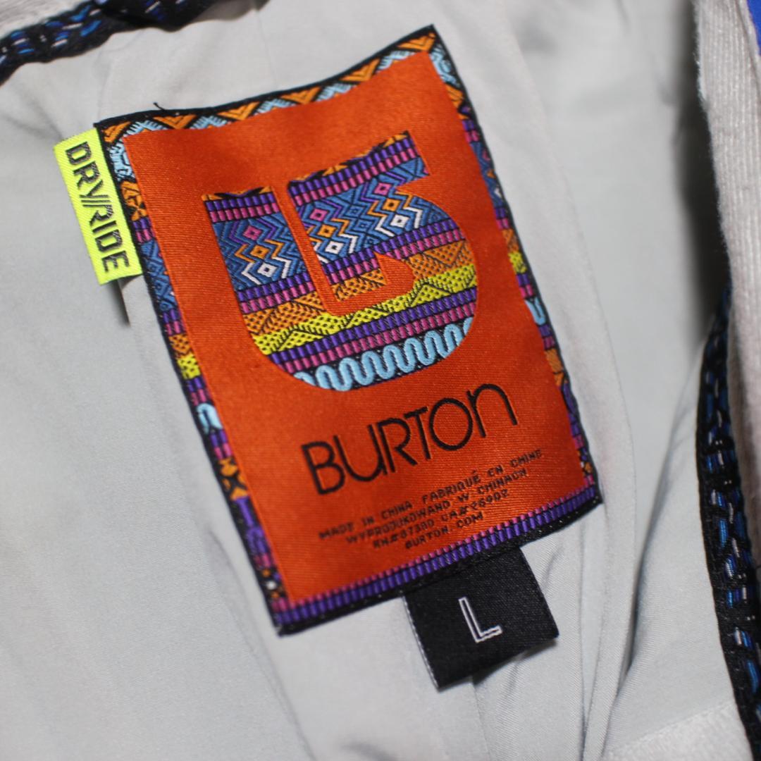 【極美品 高撥水 ストレッチ】カーゴスリム【L】BURTON スノーパンツ 青