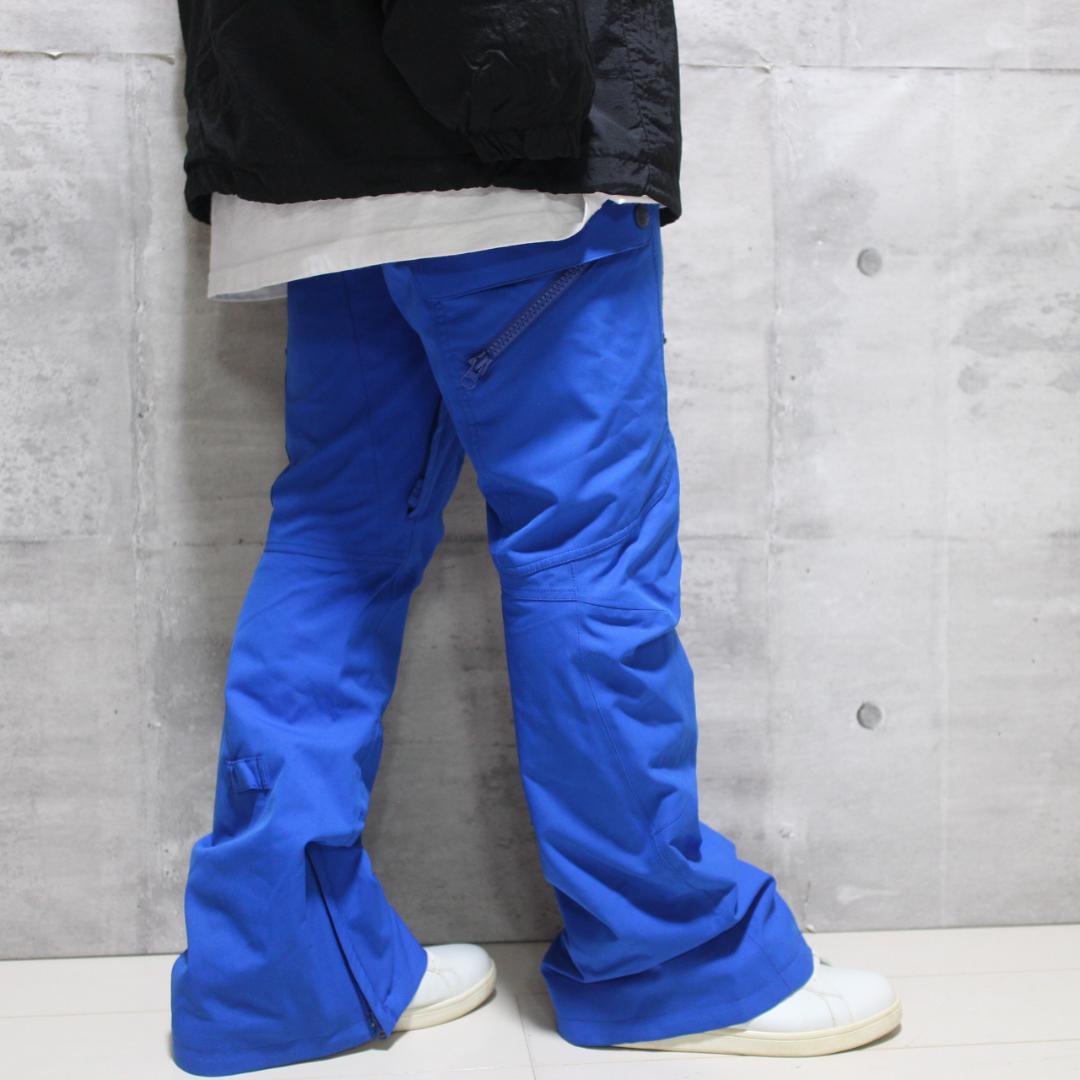 【極美品 高撥水 ストレッチ】カーゴスリム【L】BURTON スノーパンツ 青