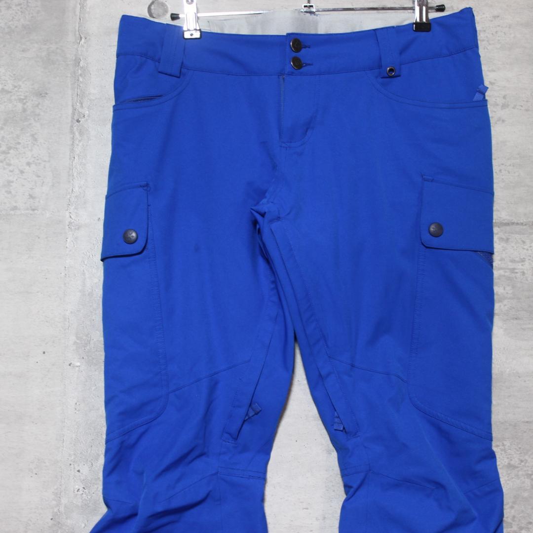 【極美品 高撥水 ストレッチ】カーゴスリム【L】BURTON スノーパンツ 青
