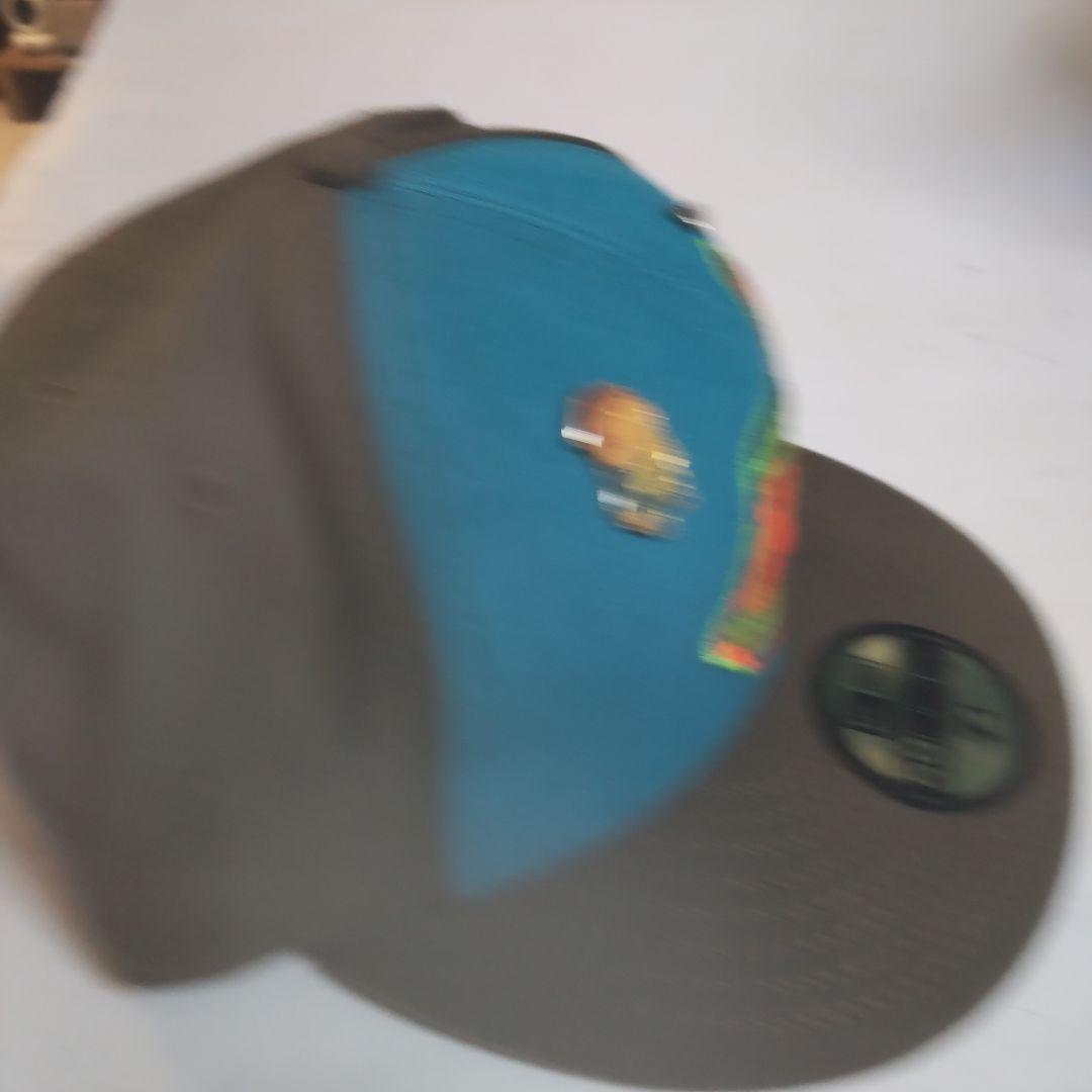 59FIFTY キャップ 青/黒 7 1/4カラフルインディアンズキャップ