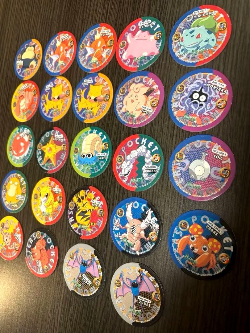 ポケモン グッズ メンコ 約90枚 キラ　大量　当時物　まとめ売り　アマダ製