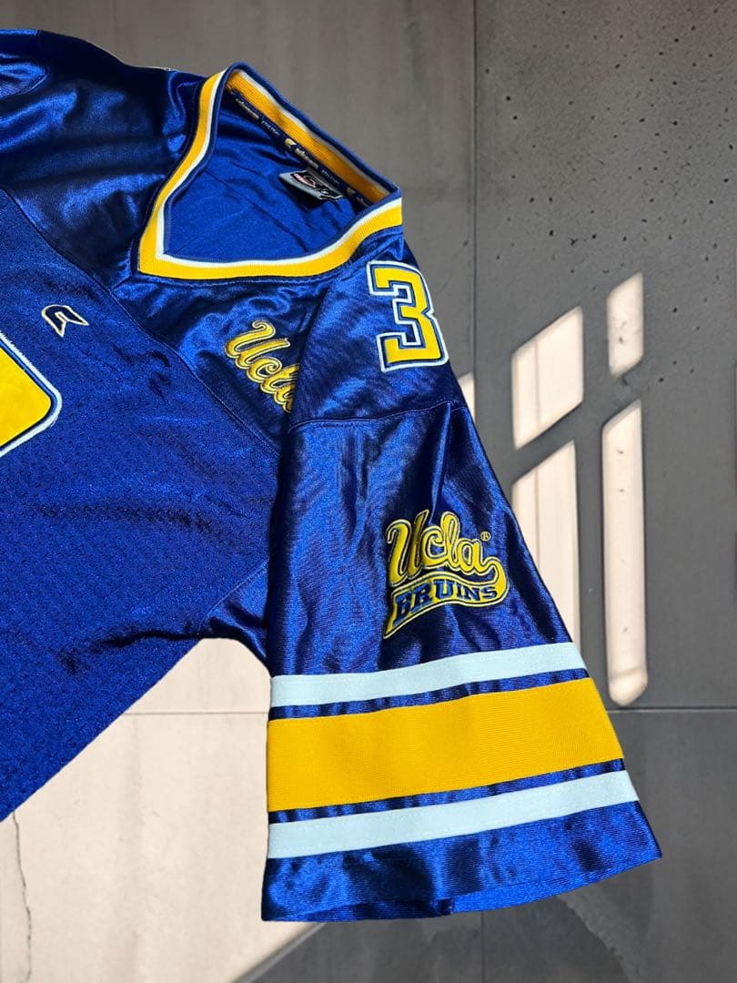 UCLA ブルー フットボールシャツ ゲームシャツ S Bruins Y2K