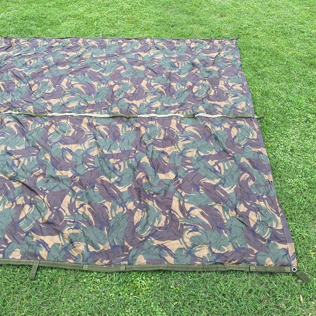 イギリス軍　バシャタープ　シェルターシート　ウッドランドカモ　正規品