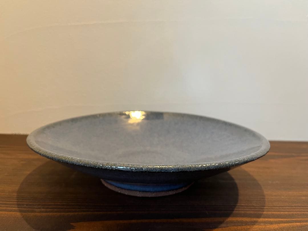 小澤基晴さん　すみれ８寸カレー皿　１枚　作家さん器　未使用品
