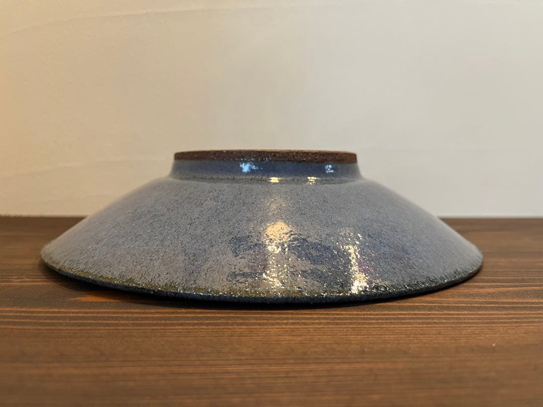 小澤基晴さん　すみれ８寸カレー皿　１枚　作家さん器　未使用品