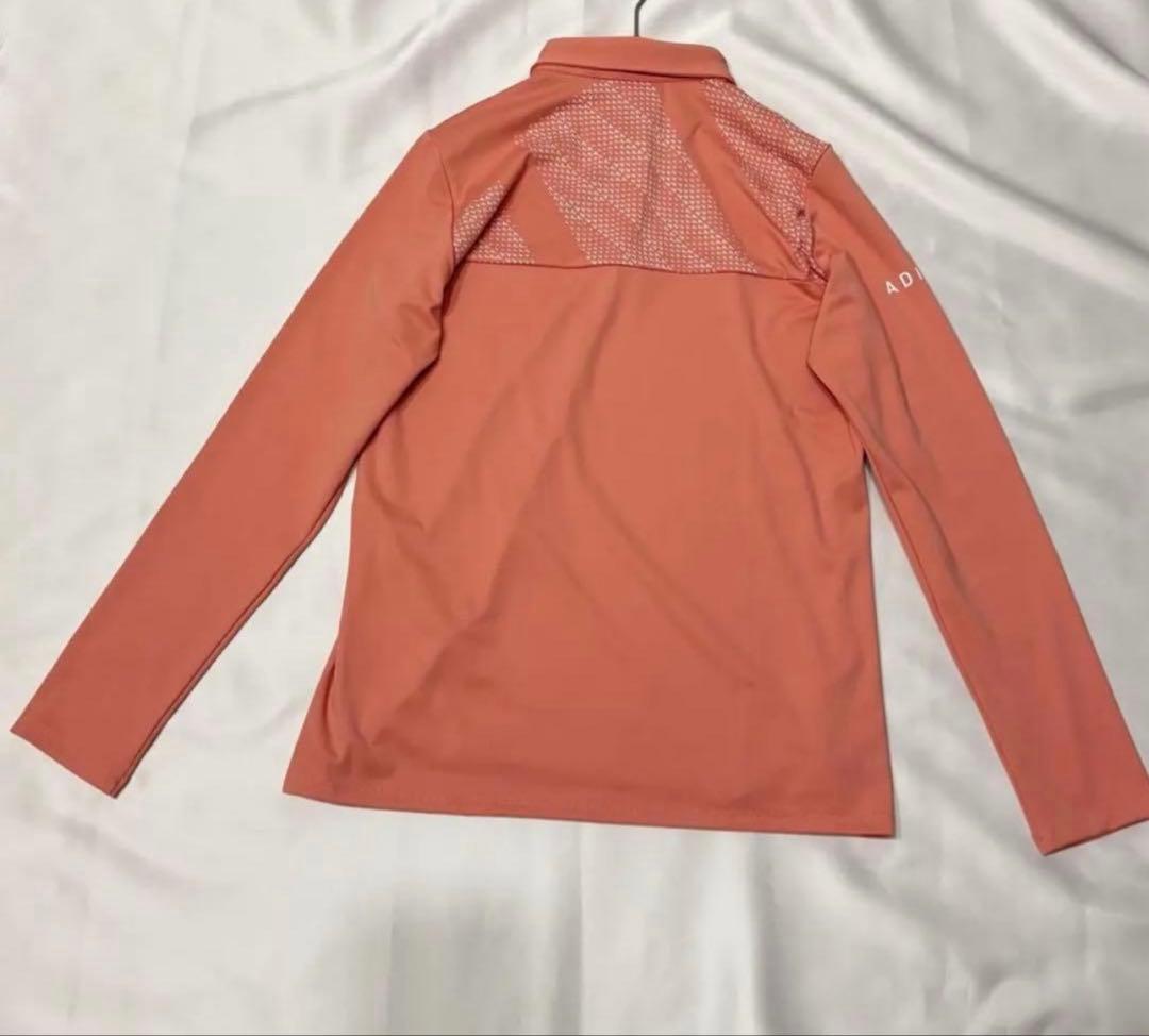 新品adidasゴルフ　ポロシャツ　プリーツスカートサーモンピンク　春色