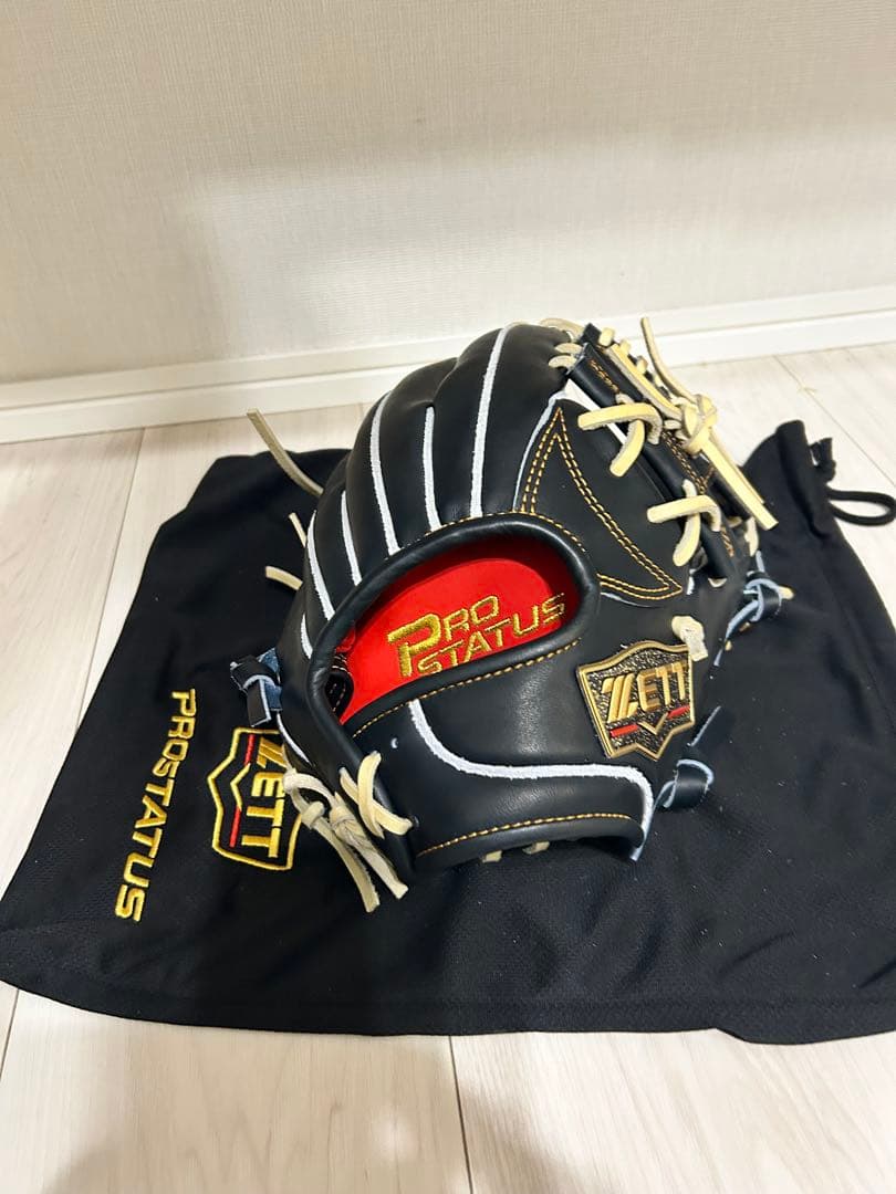 ZETT 硬式内野　今宮296型　未使用品　オーダー　日本製　Nブラック　グラブ