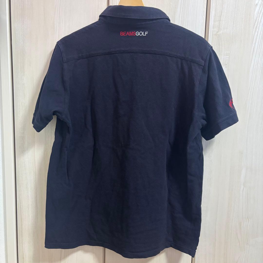 BRIEFING GOLF×BEAMS ポロシャツメンズL ネイビー