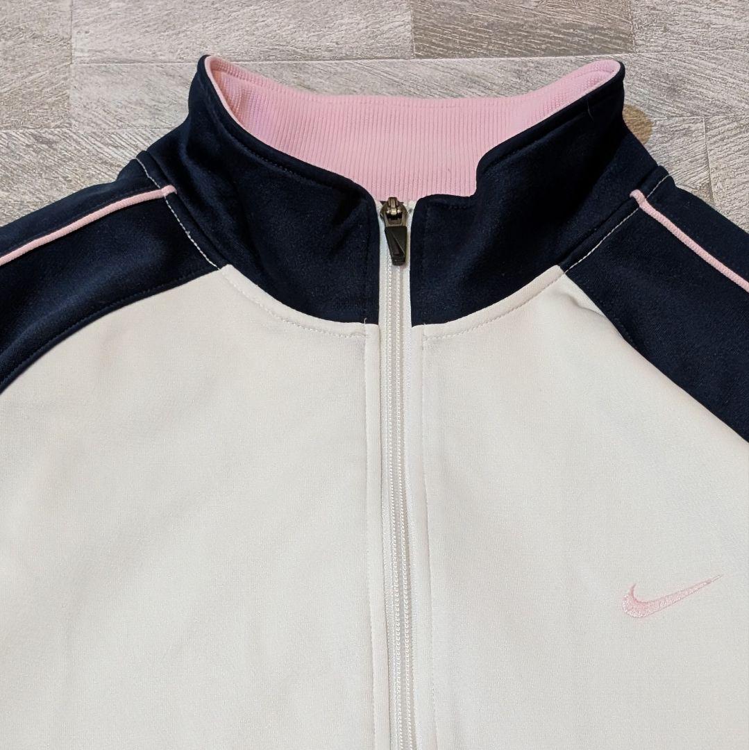NIKE 00s セットアップ ジャージ M ネイビー×ピンク