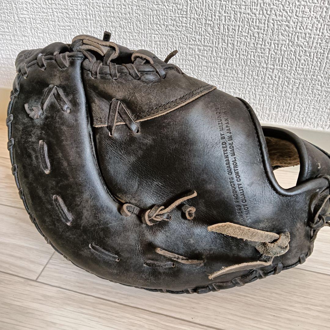 MIZUNO　軟式用　ファーストミット　ミズノ 日本製 赤ビュー Mラベル