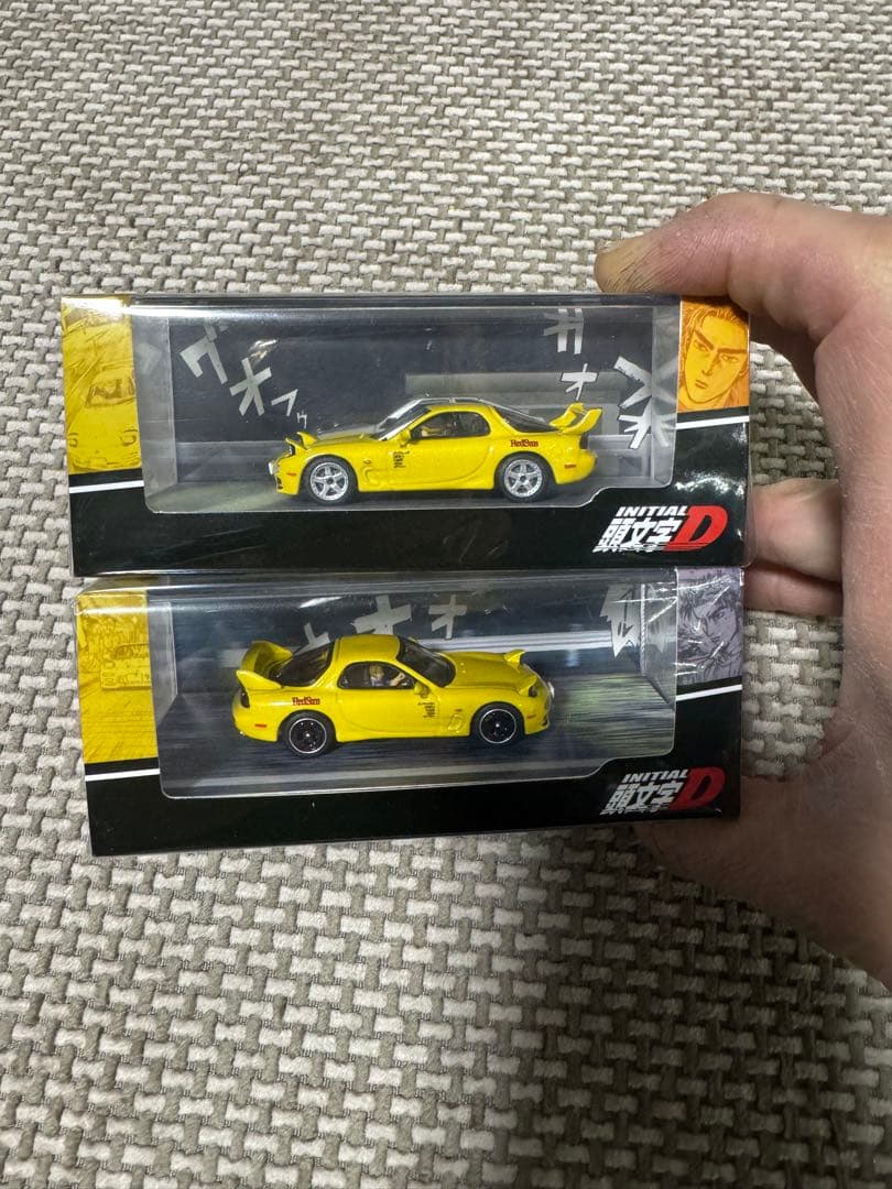 MAZDA RX-7頭文字D 高橋啓介ドライバーフィギュア付き2種類セット