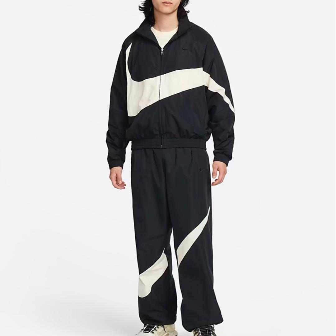 新品　完売　アイボリー　XLサイズ　NIKE ビッグスウッシュ セットアップ