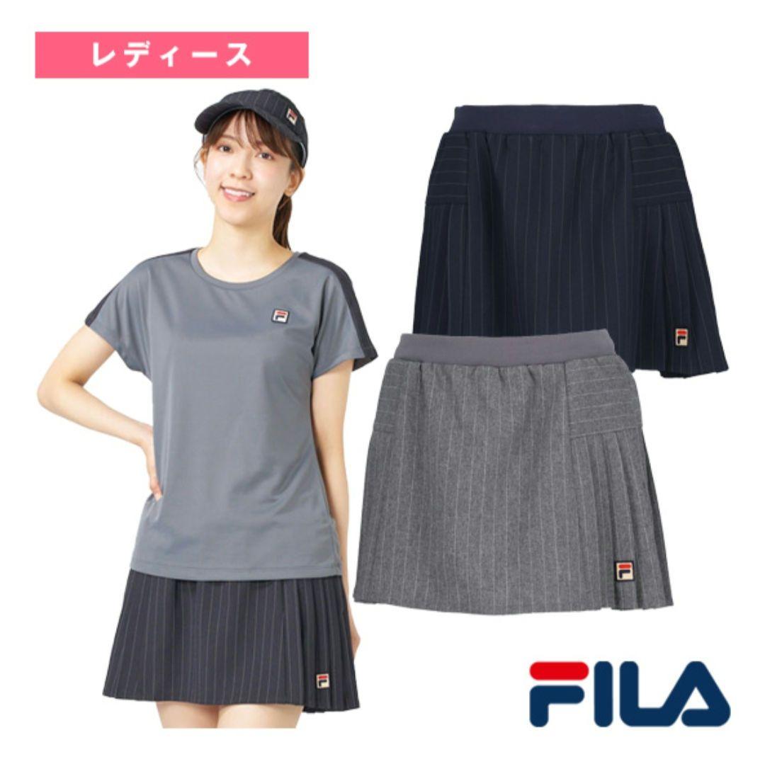 美品　FILA テニスウェア レディース スコート グレー Mサイズ