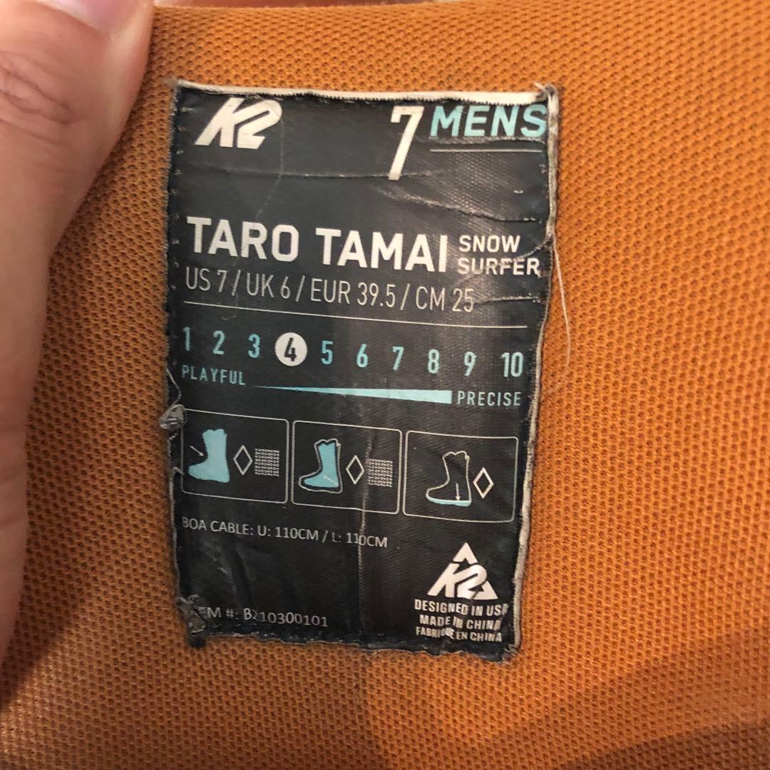 K2 TT taro tamai スノーボードブーツ 25cm boa パウダー