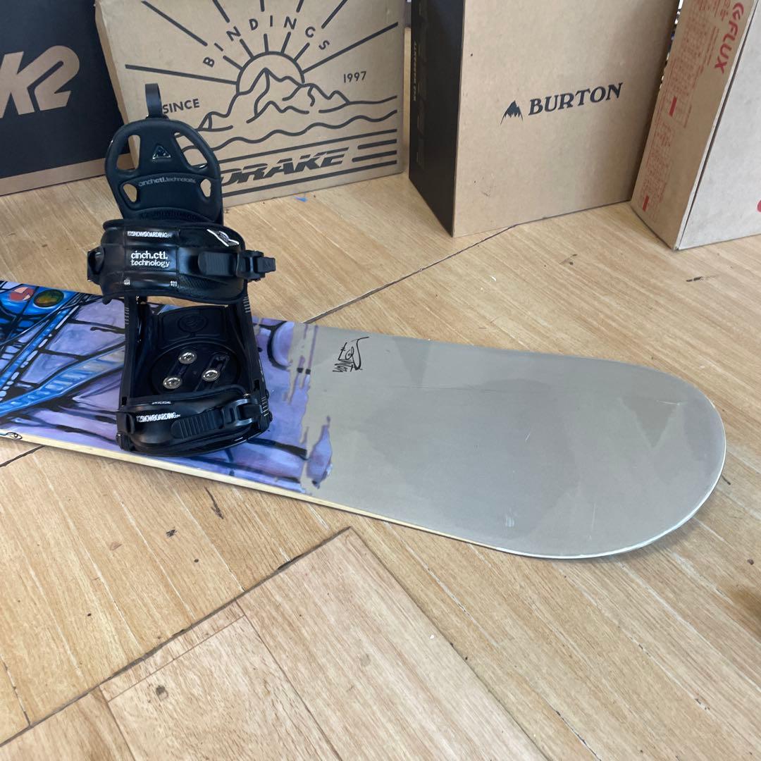 BURTON×K2　バイン付スノーボードセット　テリエモデル　バートン