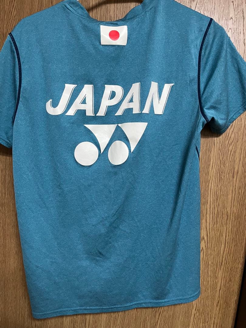 ヨネックス バドミントンシャツ 青 JAPAN