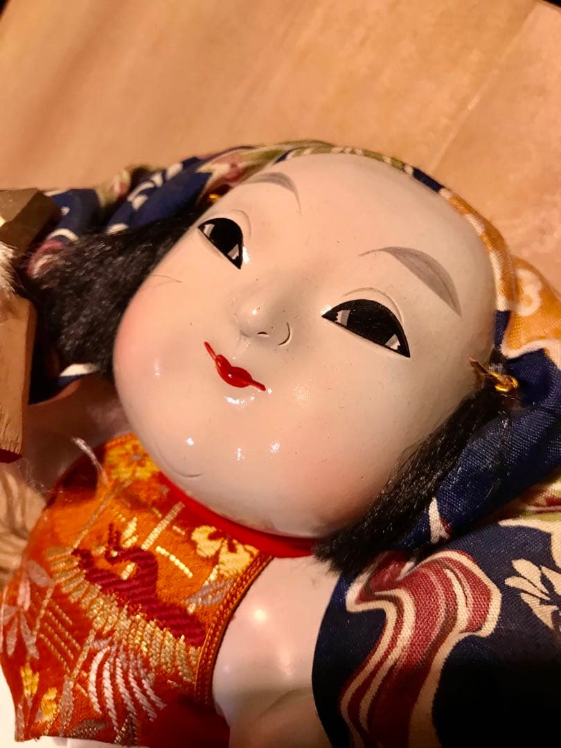 有職人形　伝統工藝人形　京人形アンティーク　正月や節句に素敵です　花街のお持ち物
