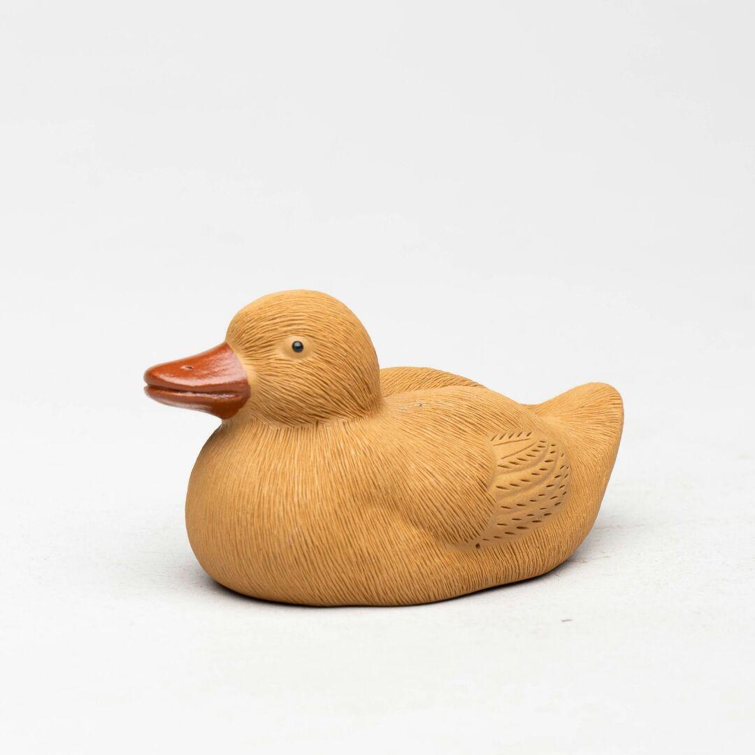 2つの一組の紫砂茶ペットのアヒルはアヒルの彫刻道具をプレゼントすることができる