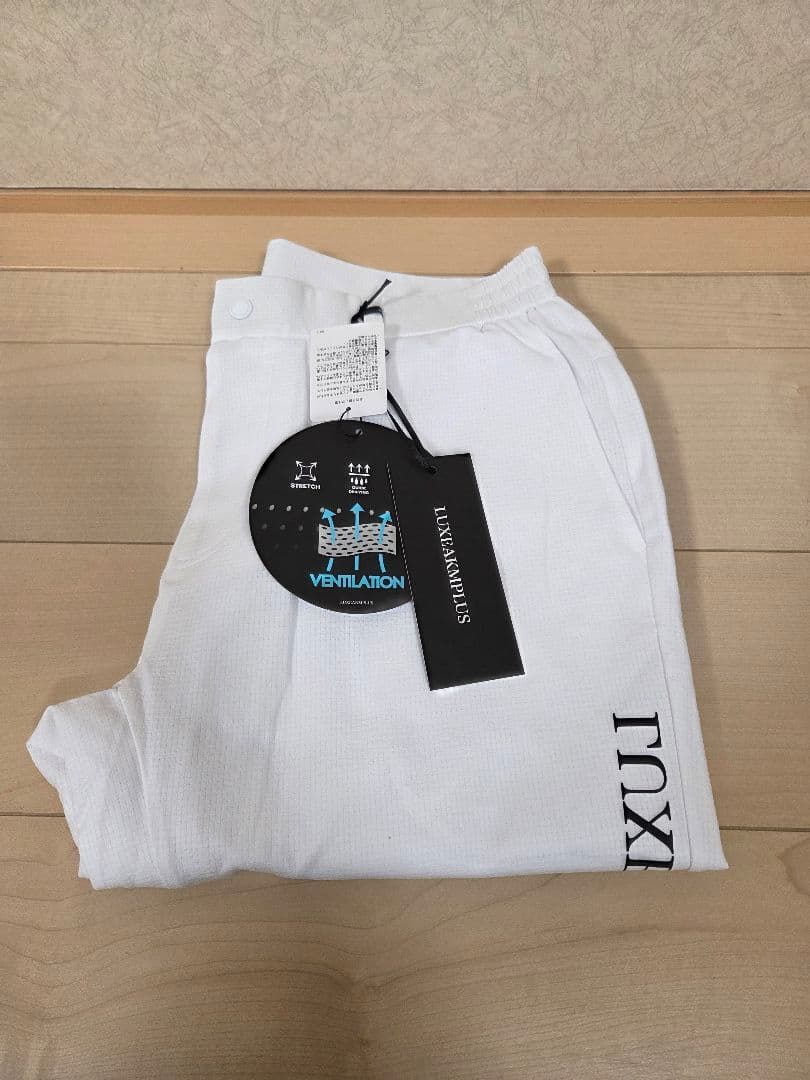 新品 リュクスエイケイエムプラス ゴルフパンツ スラックス メンズ XLサイズ