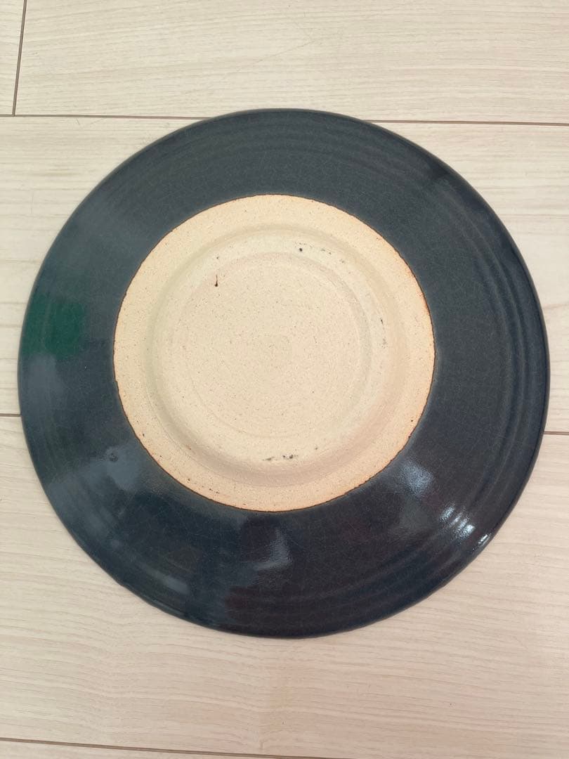 吉田直嗣 × 吉田薫　皿　約25cm 青