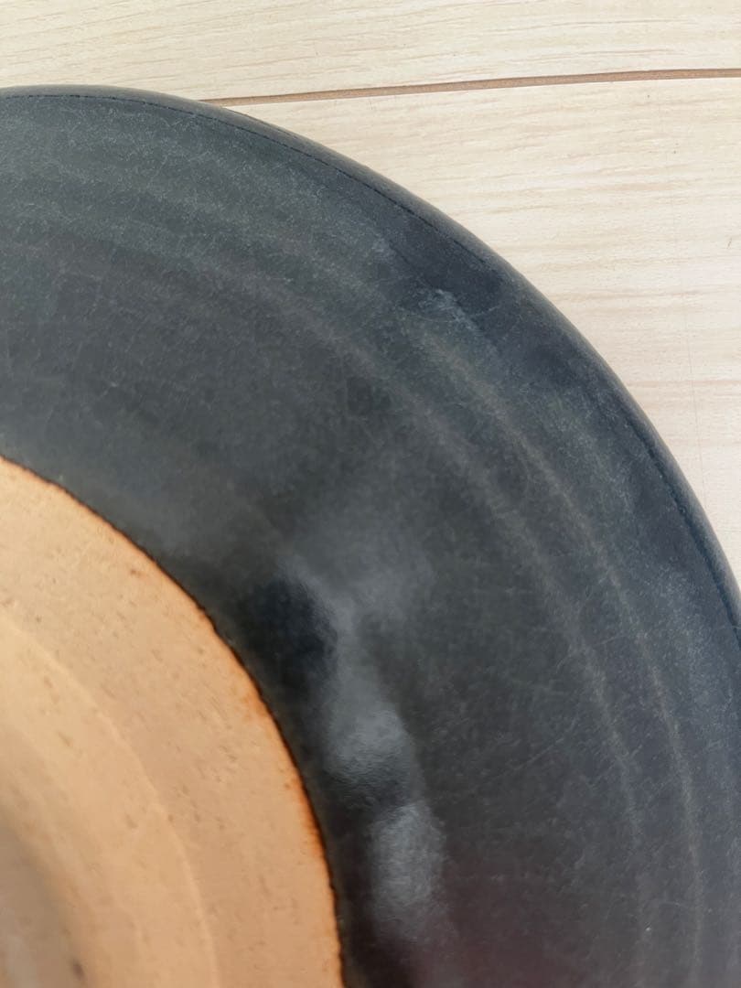 吉田直嗣 × 吉田薫　皿　約25cm 青