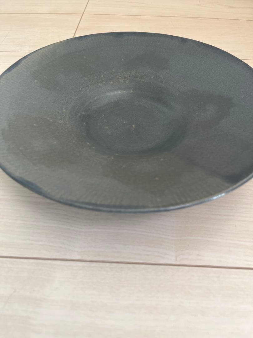 吉田直嗣 × 吉田薫　皿　約25cm 青