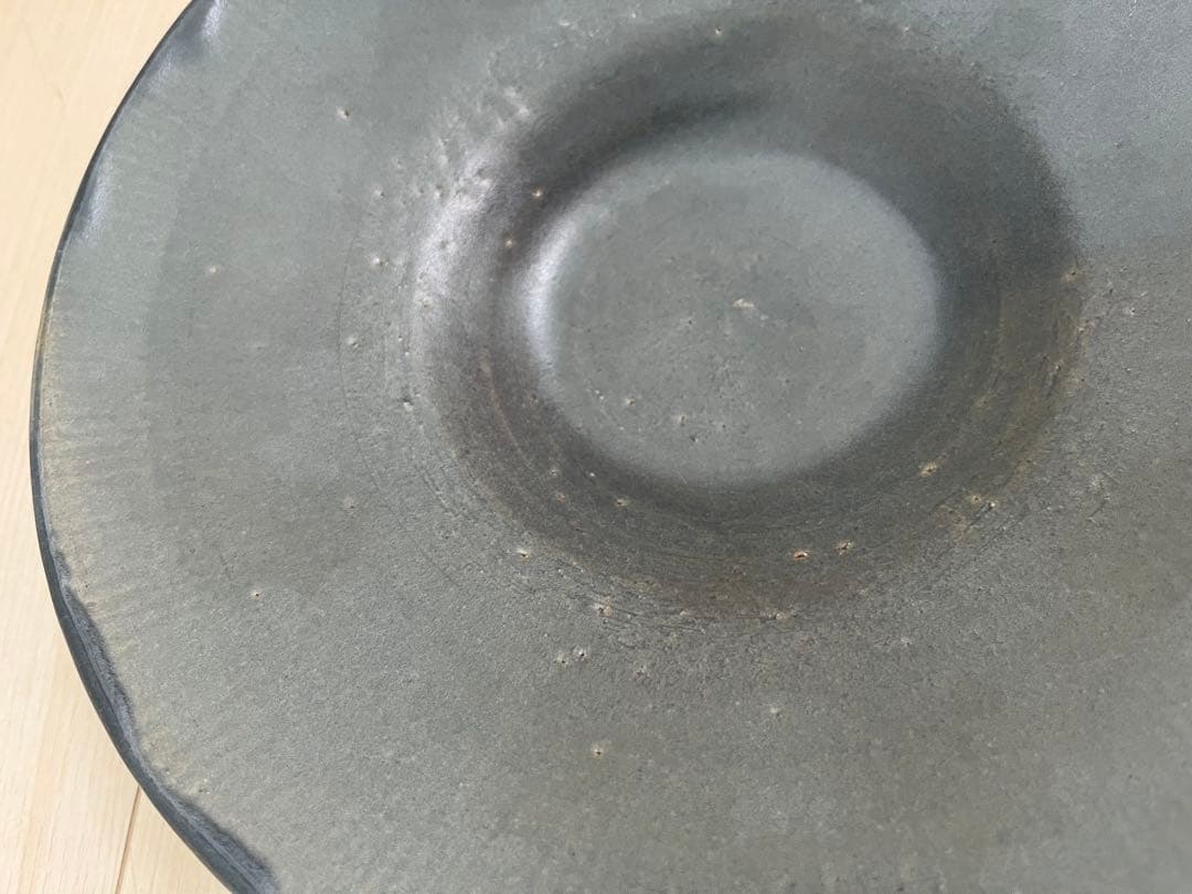 吉田直嗣 × 吉田薫　皿　約25cm 青